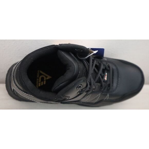 Shoes for Crews x Ace Men's Sz 9.5M Black Piston Mid - Aluminum Toe Work Boots - Picture 6 of 14